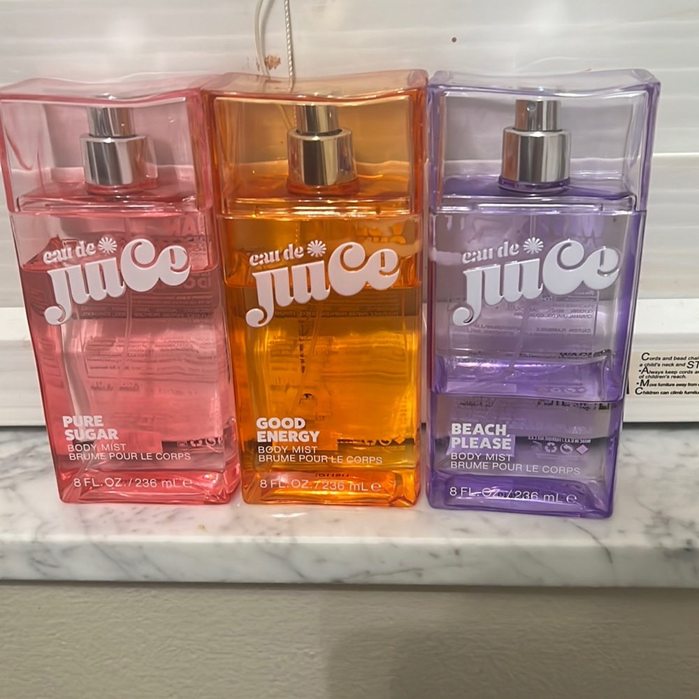 3 pack different scents of cau de juice